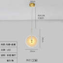 GobekUsa Circular Glass LED Chandelier - Modern Nordic Style for Home Decor