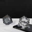 GobekUsa Crystal Magic Cube Desk Ornament Sculpture DecorationCrafts