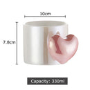 GobekUsa Love Heart Ceramic Mugs 330ml Dining Coffee Tea Cup Juice Container