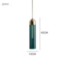 GobekUsa LED Green Glass Pendant Lamp for Kitchen Bar Decor - Hanging Chandeliers Lighting