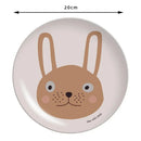 GobekUsa Animal Print Bamboo Fiber Salad Plate Kitchen Tableware