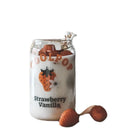 GobekUsa 350ml Can Shape Glass Cup with Fruit Prints for Tea Coffee Milk Beer