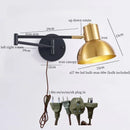 GobekUsa Iron Art LED Wall Lamp for Bedroom Stair Kitchen Living Room Decor