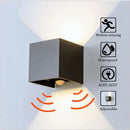 GobekUsa 12W Outdoor/Indoor Motion Sensor LED Wall Lamp Waterproof Aluminum Sconce Light
