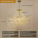 GobekUsa Crystal Chandelier Light: French Modern Luxury for Living Room, Dining Room, Bedroom