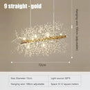 GobekUsa Dandelion Crystal Ceiling Lamp Chandelier for Bedroom Dining Room Kitchen Island