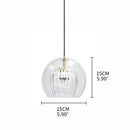GobekUsa Gold Glass Ball Pendant Light for Dining Room & Bedroom Decor
