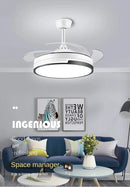 GobekUsa Copper Ceiling Fan with Energy-saving Lighting, Modern Style, 6-speed Variab