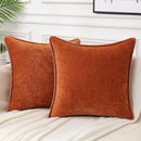 GobekUsa Luxe Chenille Velvet Cushion Cover Set for Elegant Living Room Decor