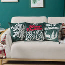 GobekUsa Embroidered Christmas Pillow Cover Set