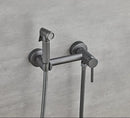GobekUsa Bathroom Bidet Faucet Set with Hot Cold Spray Gun Nozzle & Copper Hardware
