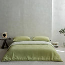 GobekUsa 100% Cotton Foam Yarn Bedding Set with Solid Color Jacquard Design