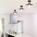 GobekUsa Industrial Flush Mount Light for Home Decor in Bedroom, Kitchen, Living Room