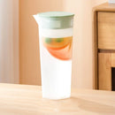 GobekUsa Large Capacity Cold Water Bottle for Lemon Tea, Half Transparent, Low Temperature Resistant