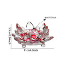 GobekUsa Crystal Lotus Candle Holder Aromatherapy Base Candelabros