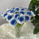 GobekUsa Knitted Rose Bouquet DIY Crochet Wedding Mother's Day Gift