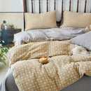 GobekUsa 100% Cotton Double-Layer Floral Jacquard Duvet Cover Set