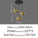 GobekUsa Golden Pendant Lights for Aisle, Restaurant, Bedroom - Nordic Postmodern Minimalist Style