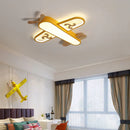 GobekUsa Kids Airplane Pendant Lights Wood Metal Sconces Nursery School LED