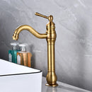 GobekUsa Brass Basin Faucet: Vessel Sink Mixer Tap, Single Hole Bathroom Hot Cold Water.