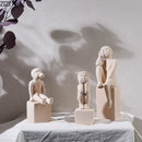 GobekUsa Abstract Family Character Ceramic Sculpture Desk Decoration