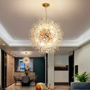 GobekUsa Dandelion Chandelier: Luxury Crystal Pendant Lamp for Living Room and Bedroom
