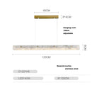 GobekUsa Gold Chrome LED Pendant Chandelier for Dining Room Lighting