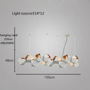 GobekUsa Cube LED Pendant Light: Art Deco Hanging Lamp for All-Match Style