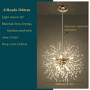 GobekUsa Dandelion Art Crystal Chandelier: Nordic Modern Luxury for Living Room & Restaurant