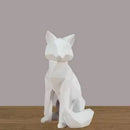 GobekUsa Geometric Fox Sculpture Modern Home Decor Abstract Ornaments Statues