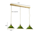 GobekUsa Green Glass LED Pendant Light for Home, Restaurant, Bar, and Loft Style Decor.