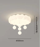 GobekUsa LED Bubble Cloud Rabbit Ceiling Light - Cream Style Warm Lighting for Children's Room