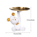 GobekUsa Bear House Entry Tray Keys Receiver Storage Figurines