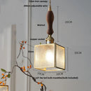 GobekUsa Glass Globe LED Pendant Light Fixture for Porch Kitchen Aisle, Adjustable Hanging Lamp