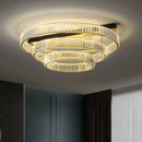 GobekUsa Gold Crystal Copper Ceiling Lamps LED Modern Home Room Decor Lighting