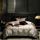 GobekUsa Light Luxury Lyocell Cotton Bedding Set: Soft Silky Sleep Naked Duvet, Sheet & Pillowcases