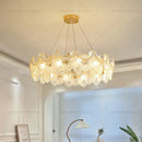 GobekUsa Glass Chandelier: French Light Luxury Living Room Dining Room Lamps