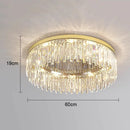 GobekUsa Crystal Ceiling Lamp: Modern Minimalist Light Luxury for Home Indoor Lighting