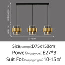 GobekUsa Golden Pendant Lights for Aisle, Restaurant, Bedroom - Nordic Postmodern Minimalist Style
