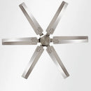 GobekUsa Large 6-Blade Stainless Steel Ceiling Fan for Living Room, Bedroom, Office