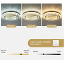 GobekUsa Crystal Circle LED Ceiling Chandelier for Modern Living Room, Bedroom, and Study