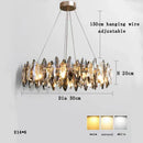 GobekUsa Kristal 2024 Chandelier LED Light for Dining and Living Room Decor