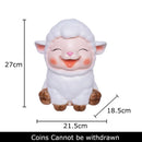 GobekUsa Little Lamb Child Savings Jar Piggy Bank Aesthetic Desk Ornament Sculpture
