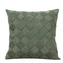 GobekUsa Grey Weaving Luxury Pillow Cover 45x45cm for Sofa Livingroom Bedroom