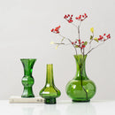 GobekUsa Green Glass Geometry Vase Hydroponics Terrarium Home Decoration Accessory