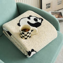GobekUsa Kawaii Panda Jacquard Throw Blanket