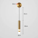 GobekUsa Gold LED Wall Lamp: Luxurious Nordic Spotlight for Home Bedside, Living Room, Bed Wall Light