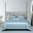 GobekUsa Cotton Flowers Embroidery Bedding Set with Soft Silky Finish