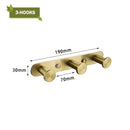 GobekUsa Brushed Gold Bathroom Accessories Set: Wall Mount Shelf, Toilet Paper Holder, Towel Bar, Robe Hook