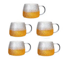 GobekUsa Borosilicate Glass Water Cup with Handle - Heat Insulation Lemon Tea & Juice Cup